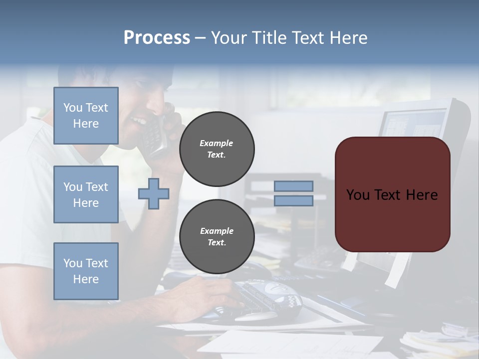 Woman Water Beach PowerPoint Template