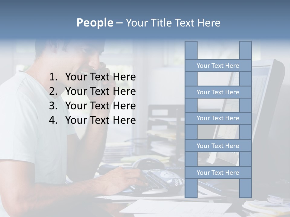 Woman Water Beach PowerPoint Template