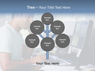 Woman Water Beach PowerPoint Template