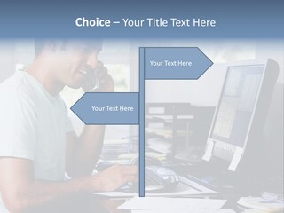 Woman Water Beach PowerPoint Template