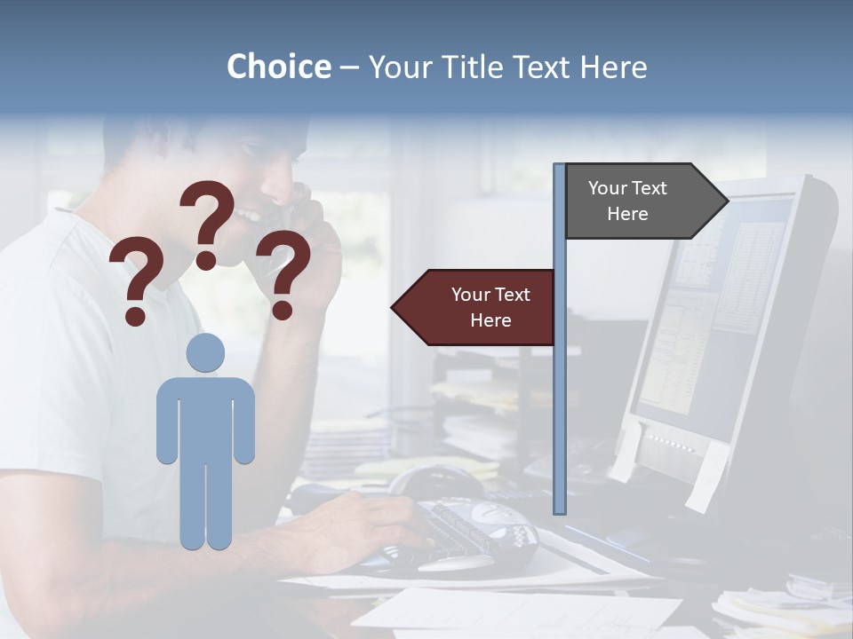 Woman Water Beach PowerPoint Template