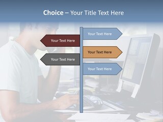 Woman Water Beach PowerPoint Template