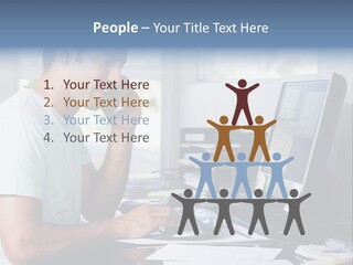 Woman Water Beach PowerPoint Template