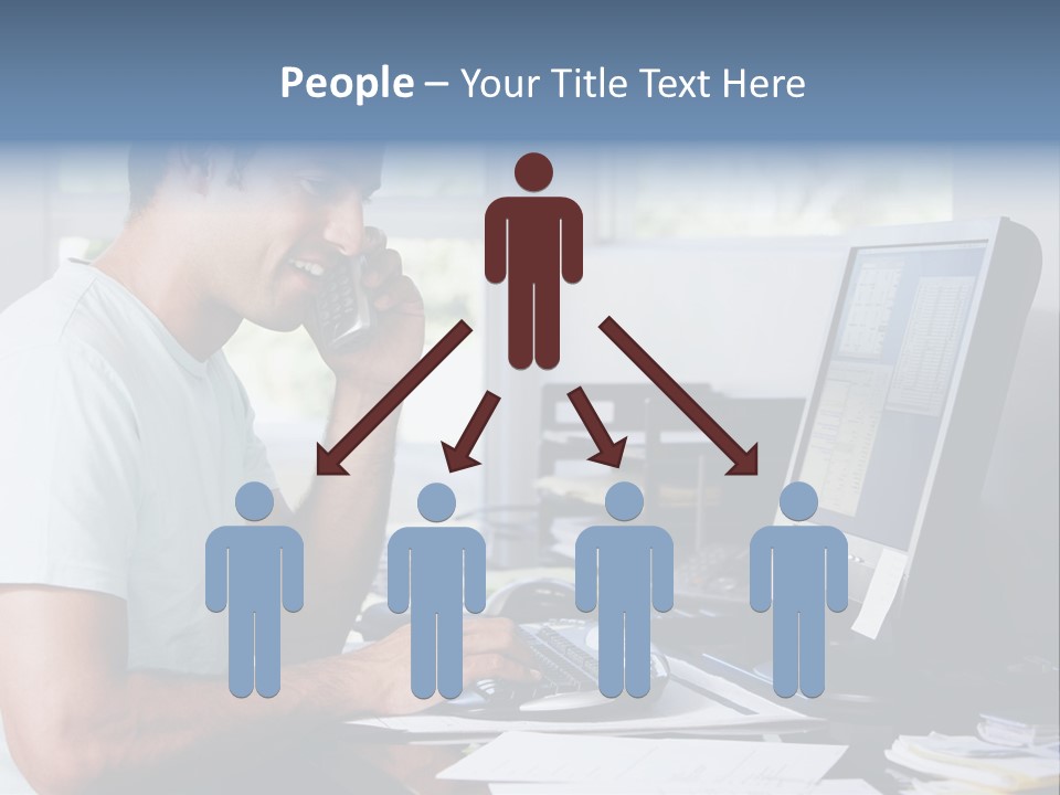 Woman Water Beach PowerPoint Template