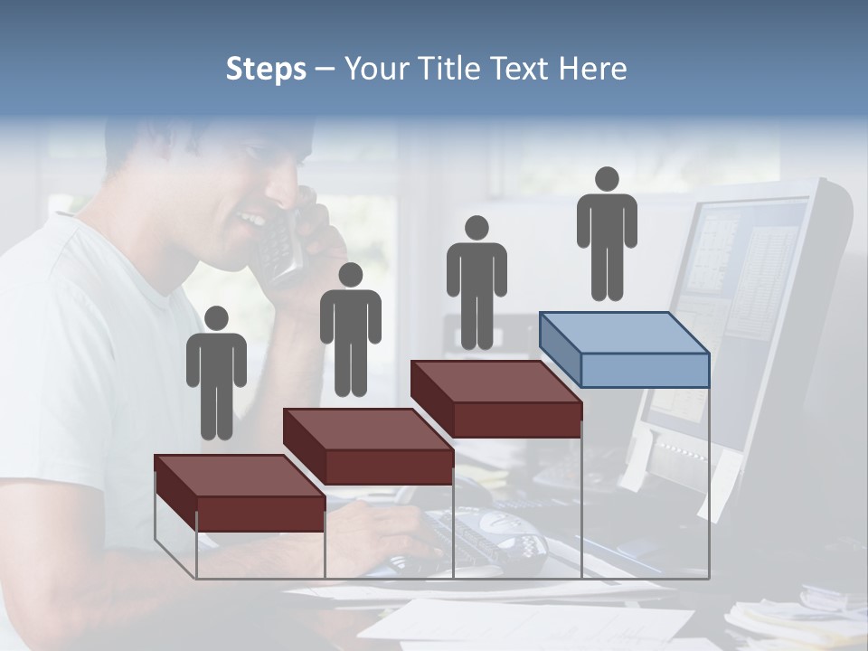 Woman Water Beach PowerPoint Template