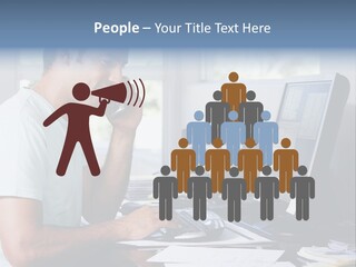 Woman Water Beach PowerPoint Template