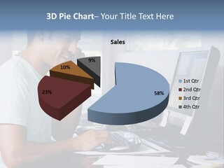 Woman Water Beach PowerPoint Template