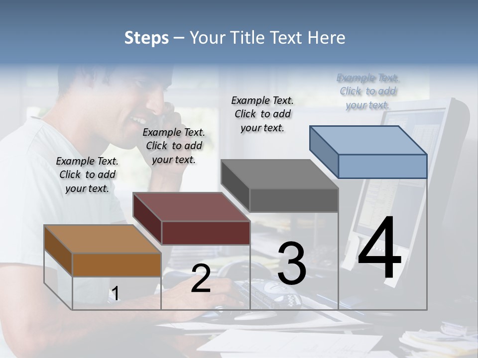 Woman Water Beach PowerPoint Template