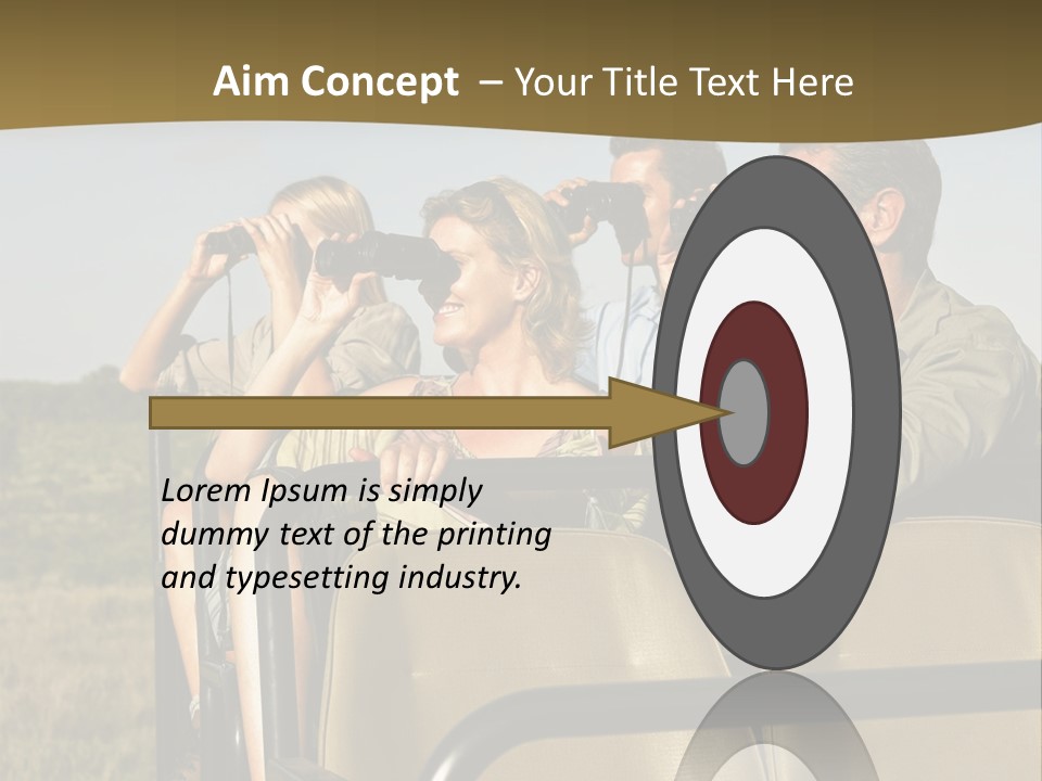 Calm Standing Retirement PowerPoint Template