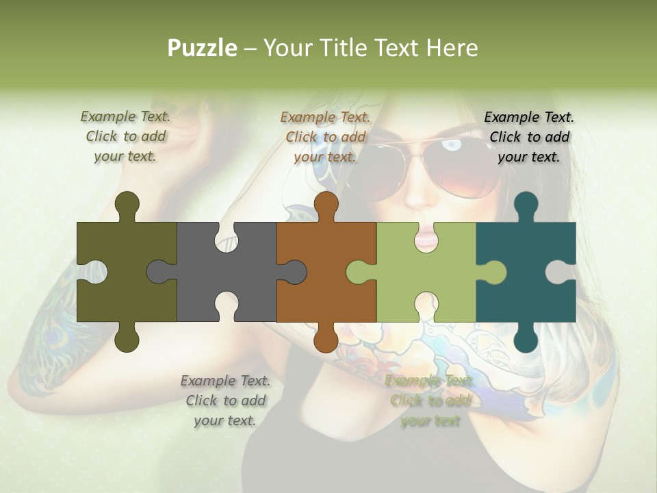 Coastal Elderly Coast PowerPoint Template