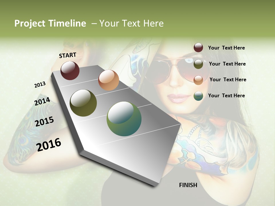 Coastal Elderly Coast PowerPoint Template