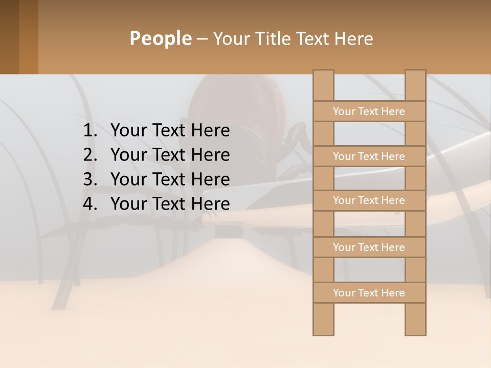 Retired Coast Retirement PowerPoint Template