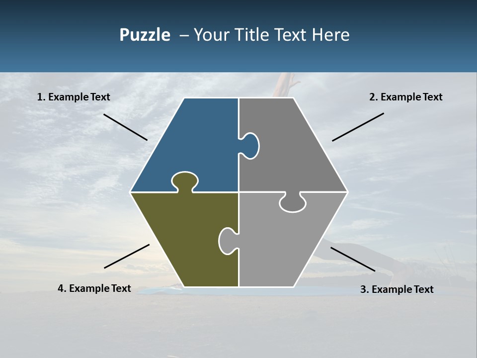 Portrait Woman Retired PowerPoint Template