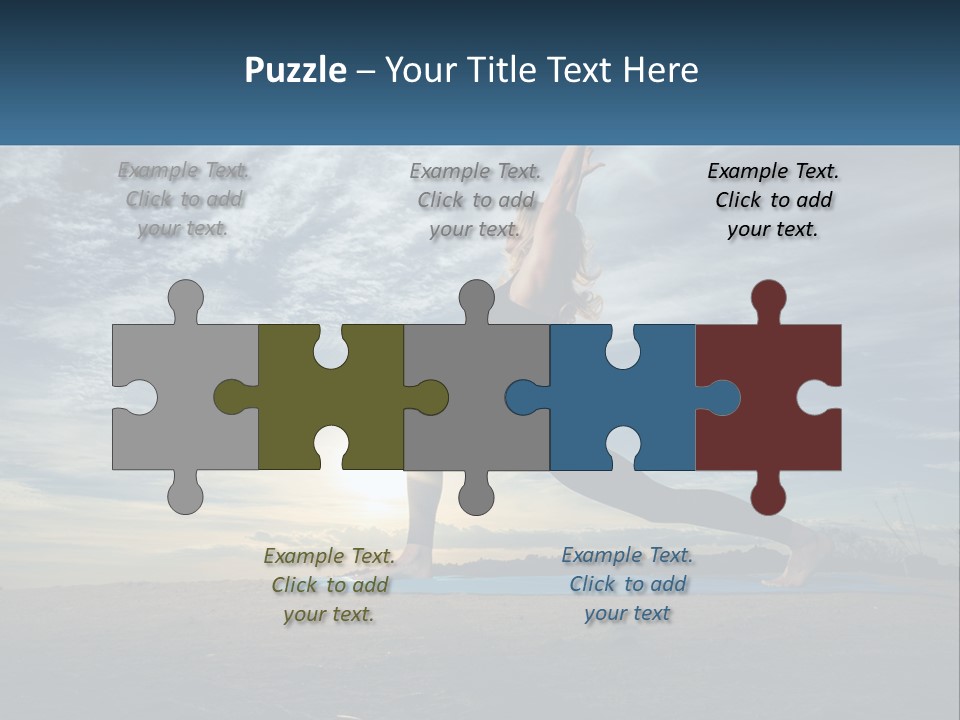 Portrait Woman Retired PowerPoint Template