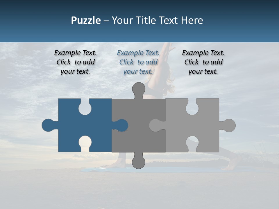 Portrait Woman Retired PowerPoint Template