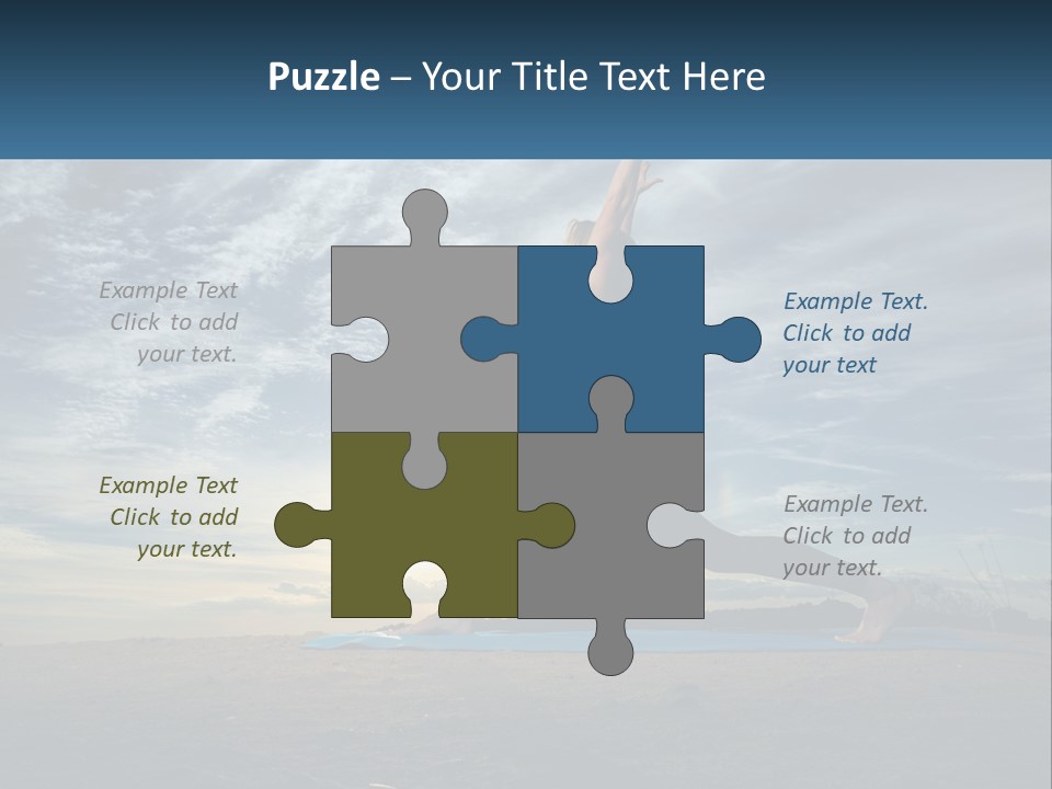 Portrait Woman Retired PowerPoint Template