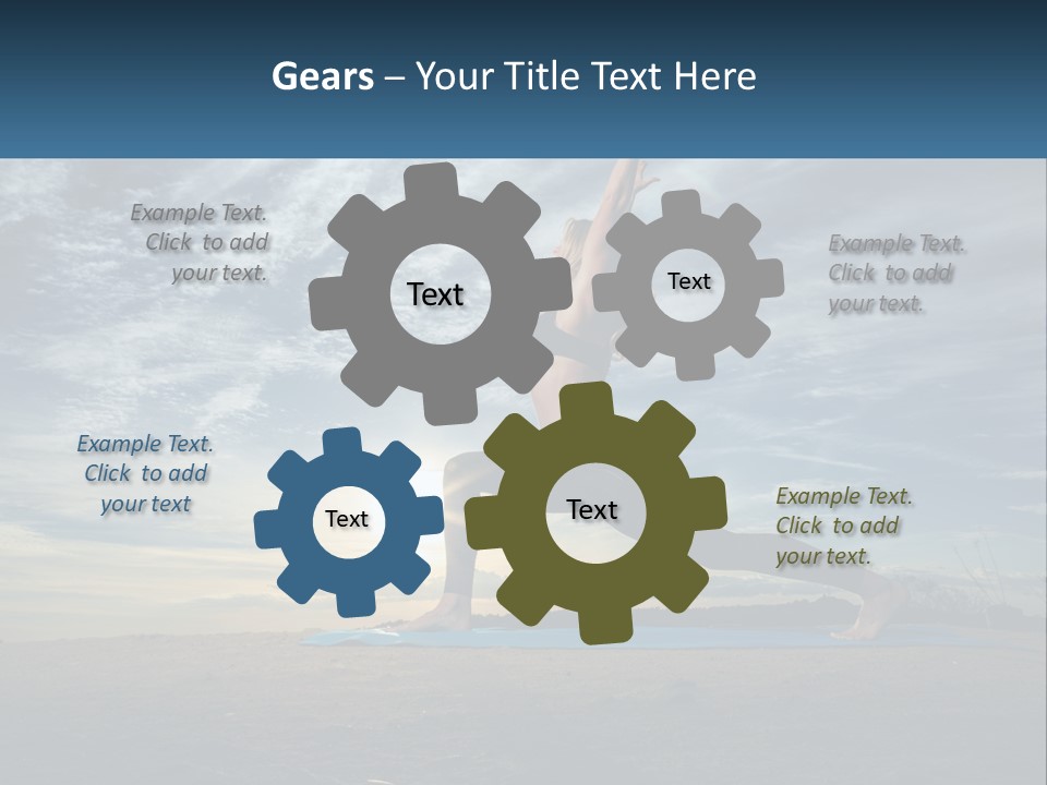 Portrait Woman Retired PowerPoint Template