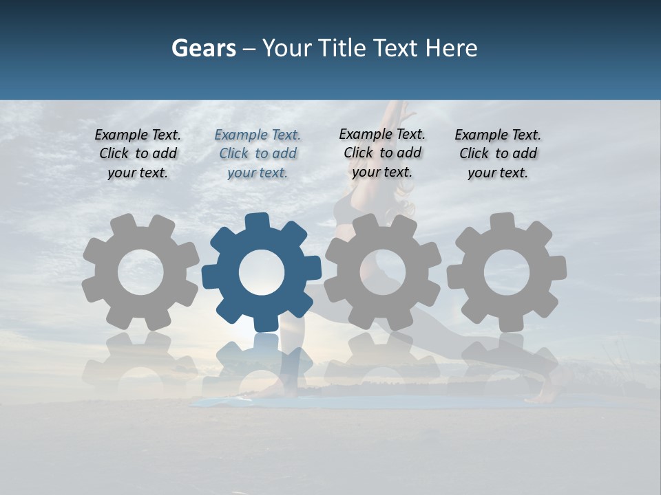 Portrait Woman Retired PowerPoint Template