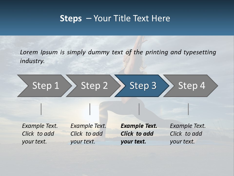 Portrait Woman Retired PowerPoint Template