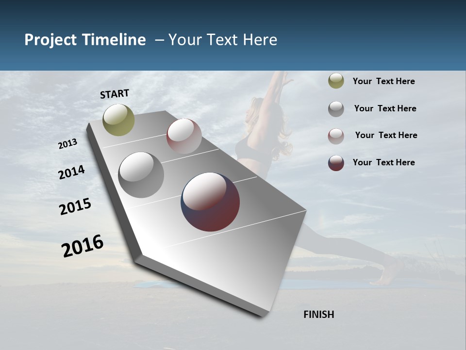 Portrait Woman Retired PowerPoint Template