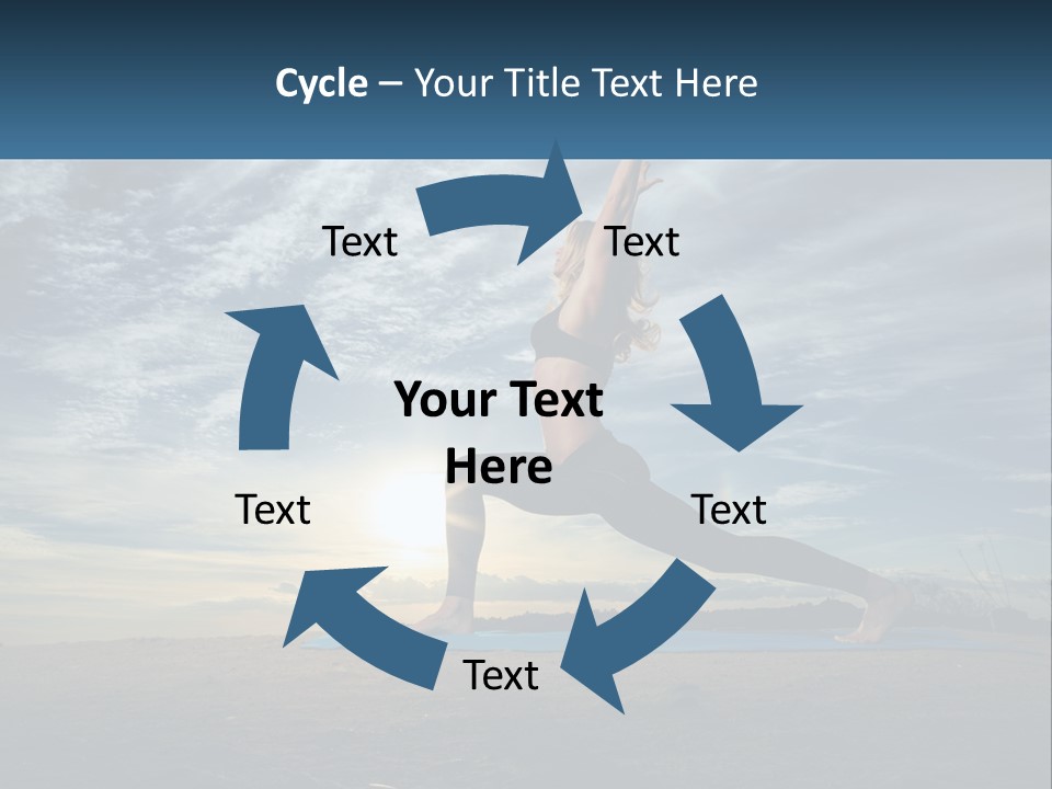 Portrait Woman Retired PowerPoint Template