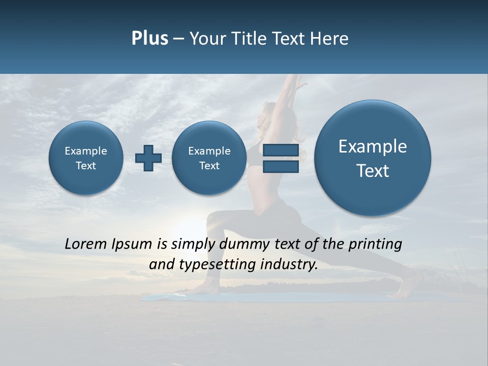 Portrait Woman Retired PowerPoint Template