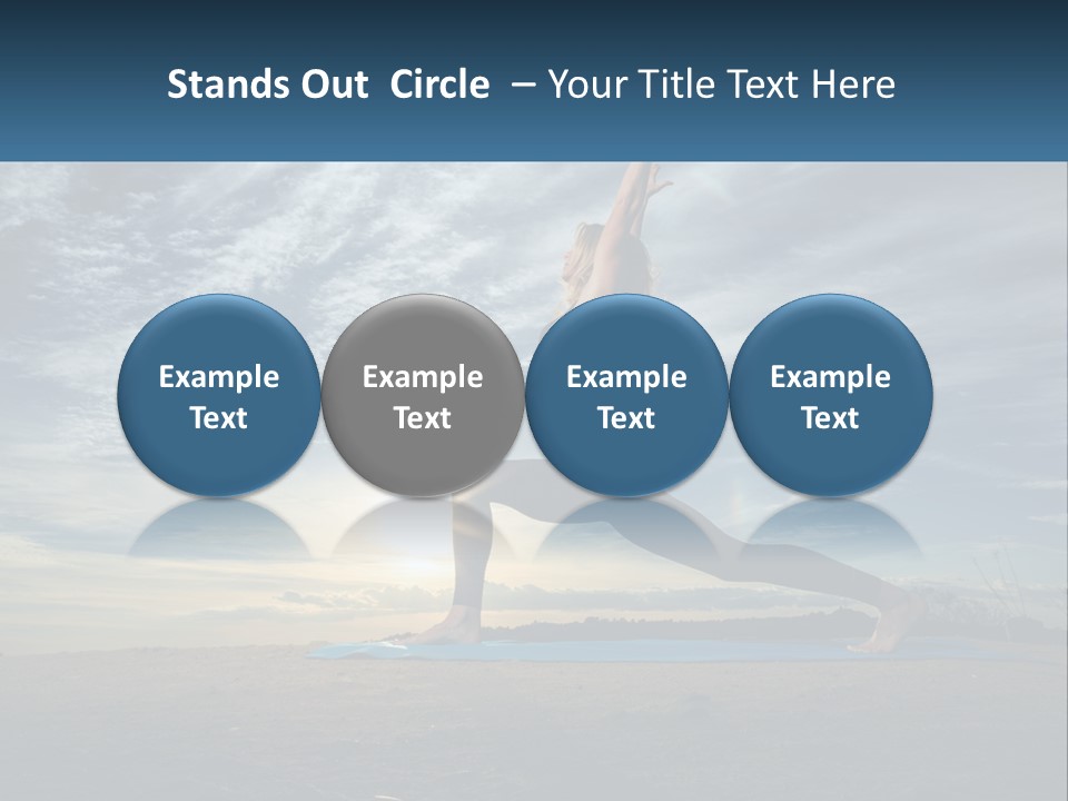 Portrait Woman Retired PowerPoint Template