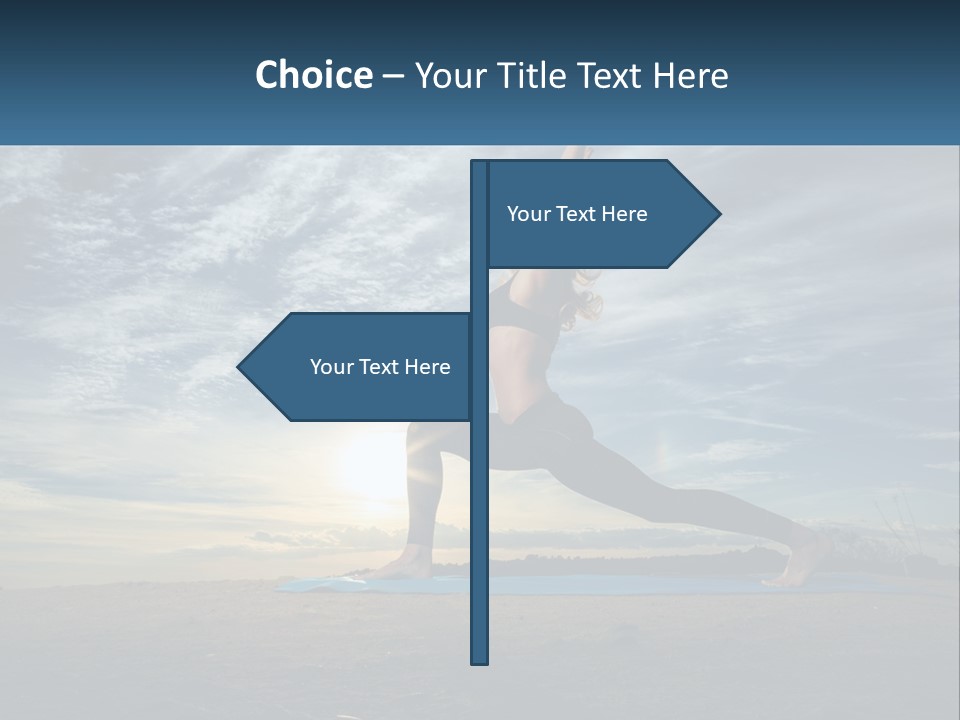 Portrait Woman Retired PowerPoint Template