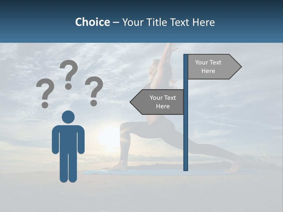 Portrait Woman Retired PowerPoint Template