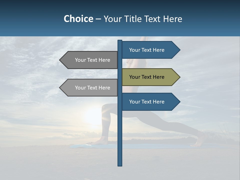 Portrait Woman Retired PowerPoint Template