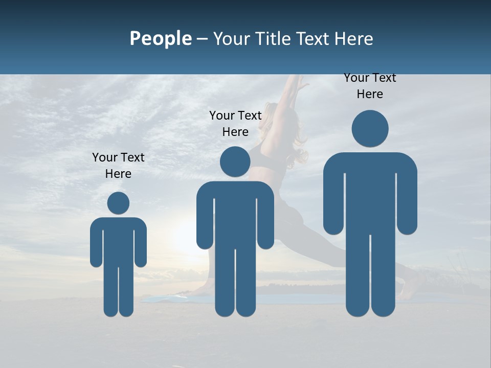 Portrait Woman Retired PowerPoint Template