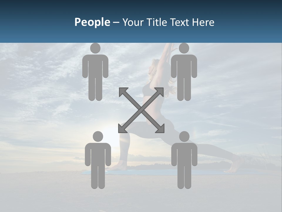 Portrait Woman Retired PowerPoint Template