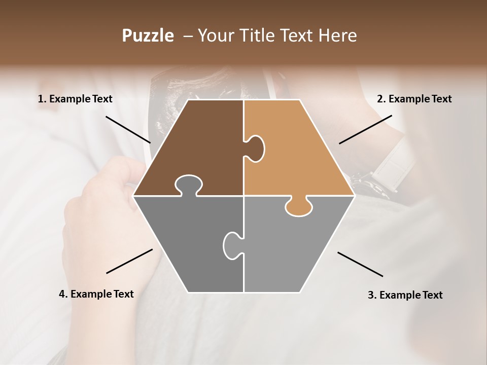 Caucasian Standing Senior PowerPoint Template