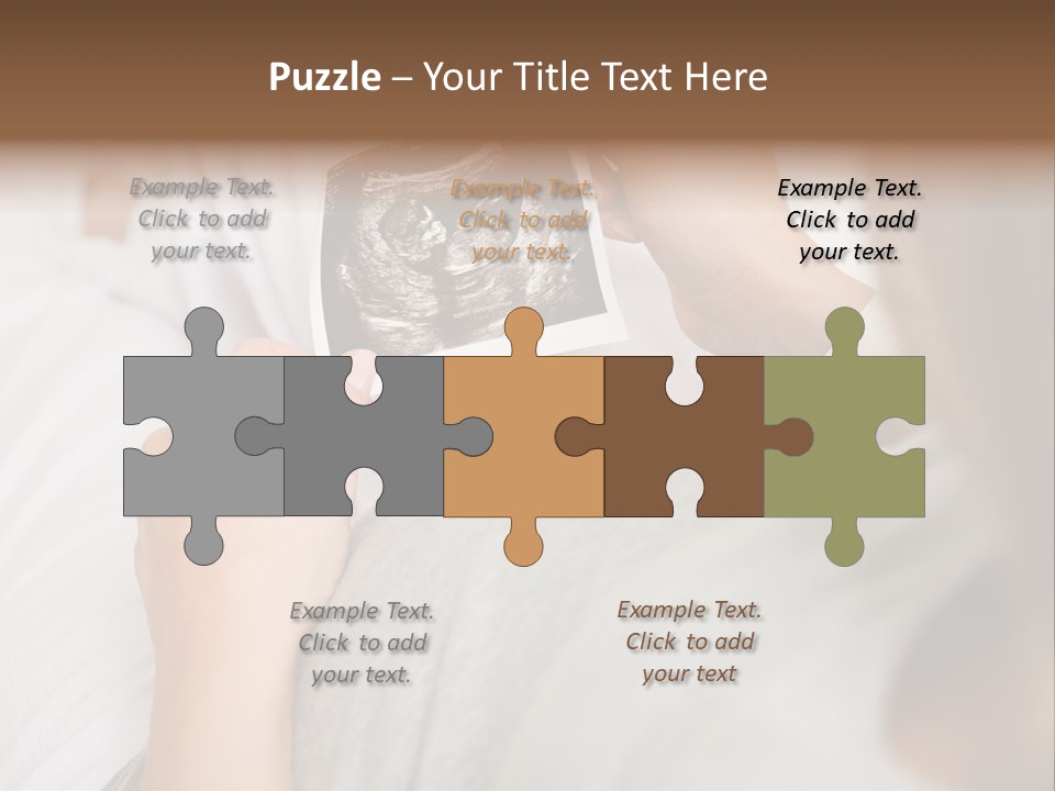 Caucasian Standing Senior PowerPoint Template