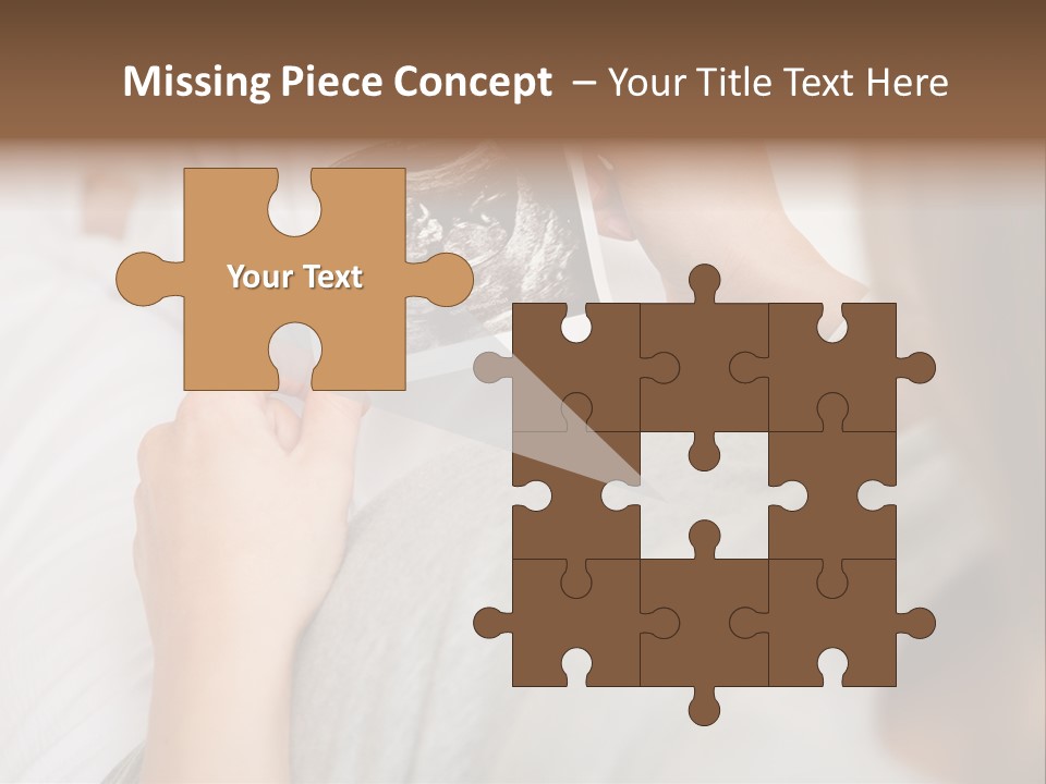 Caucasian Standing Senior PowerPoint Template