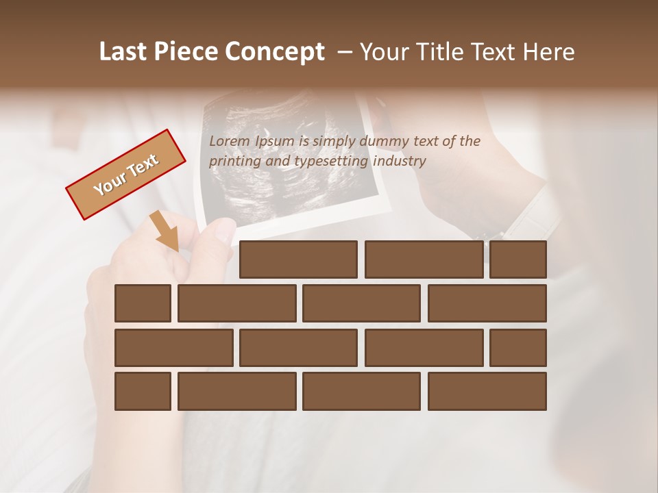 Caucasian Standing Senior PowerPoint Template