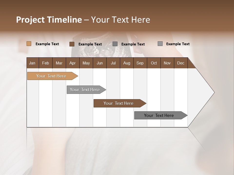 Caucasian Standing Senior PowerPoint Template