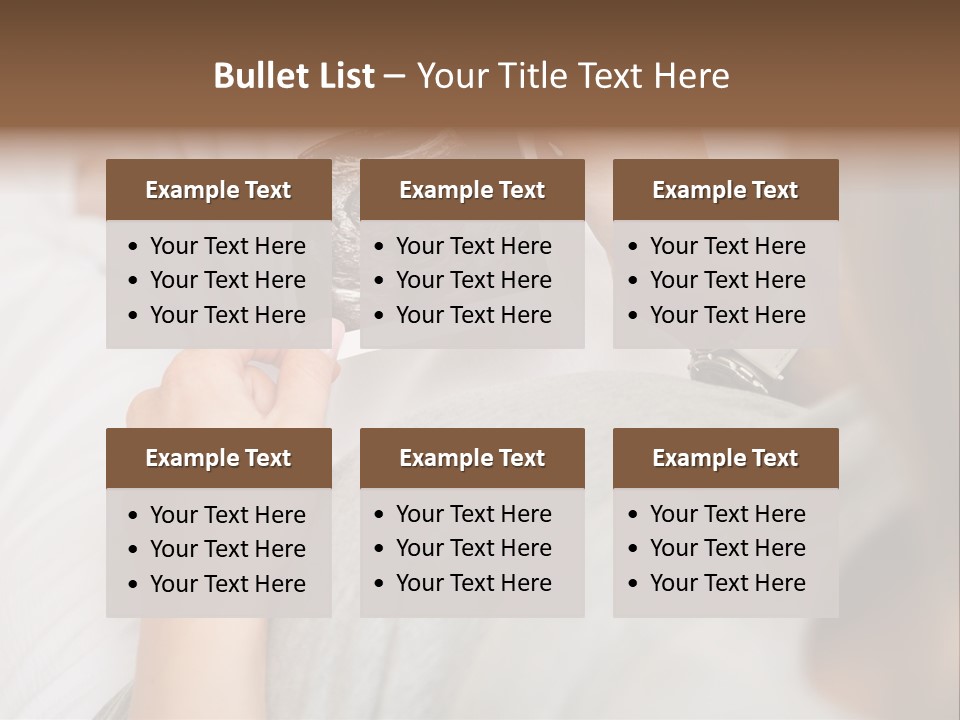 Caucasian Standing Senior PowerPoint Template