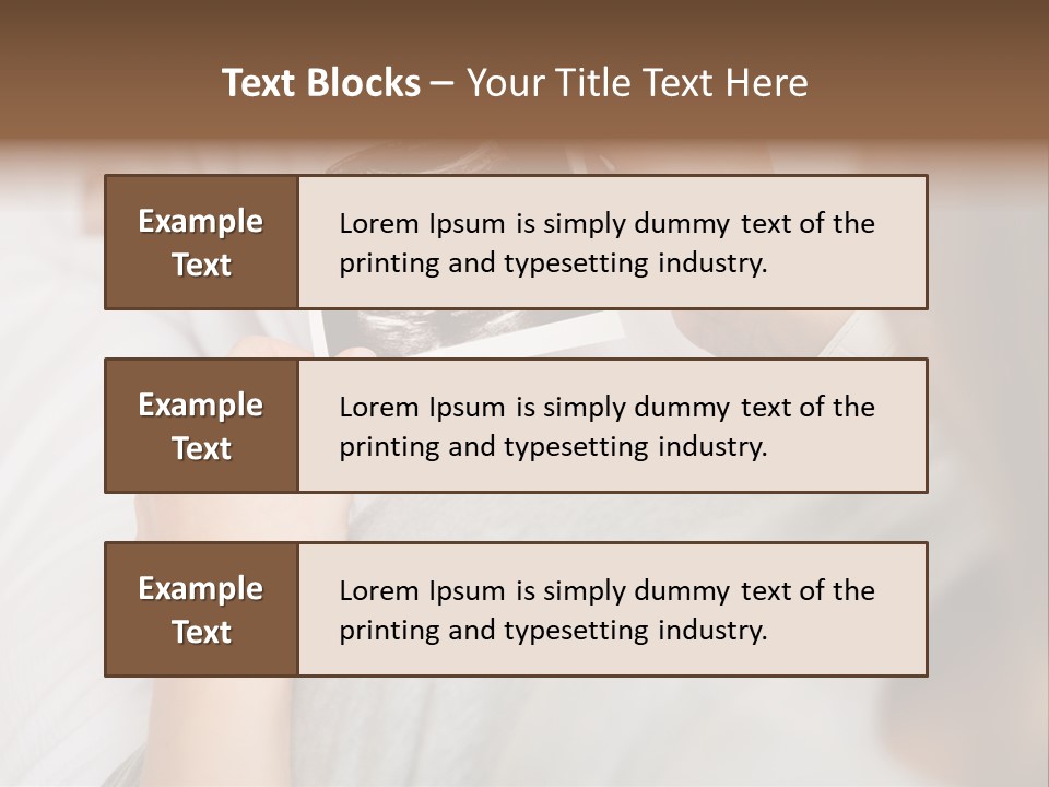 Caucasian Standing Senior PowerPoint Template