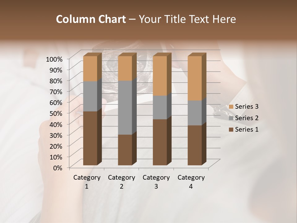 Caucasian Standing Senior PowerPoint Template