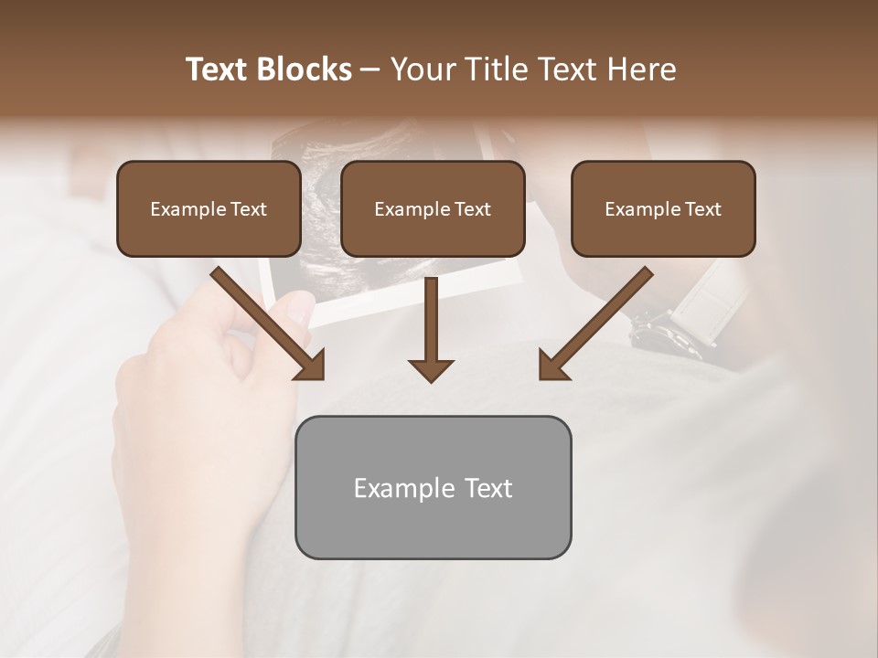Caucasian Standing Senior PowerPoint Template