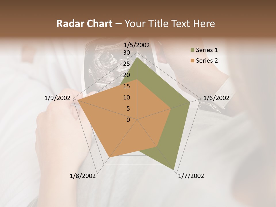 Caucasian Standing Senior PowerPoint Template