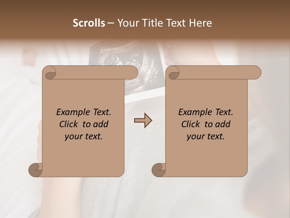 Caucasian Standing Senior PowerPoint Template