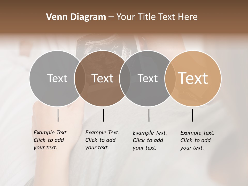 Caucasian Standing Senior PowerPoint Template