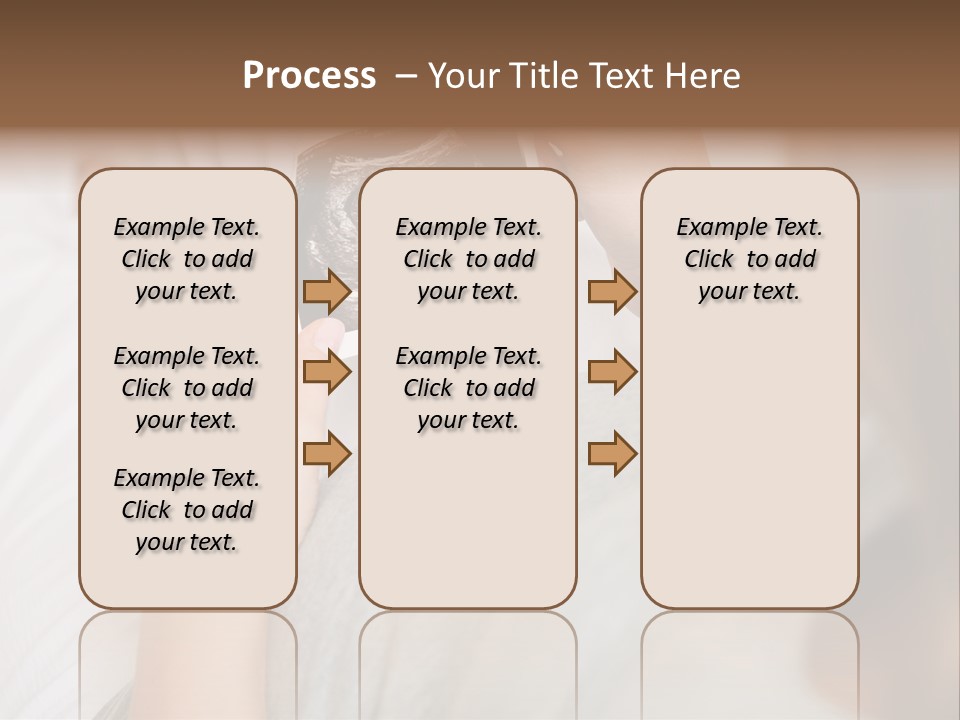 Caucasian Standing Senior PowerPoint Template