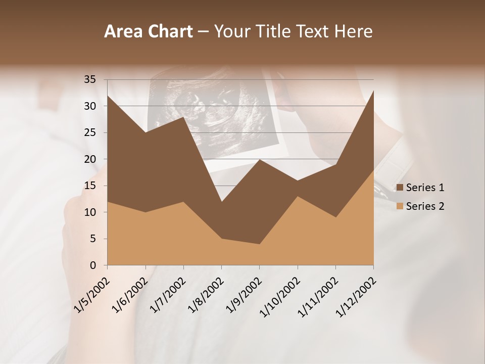 Caucasian Standing Senior PowerPoint Template