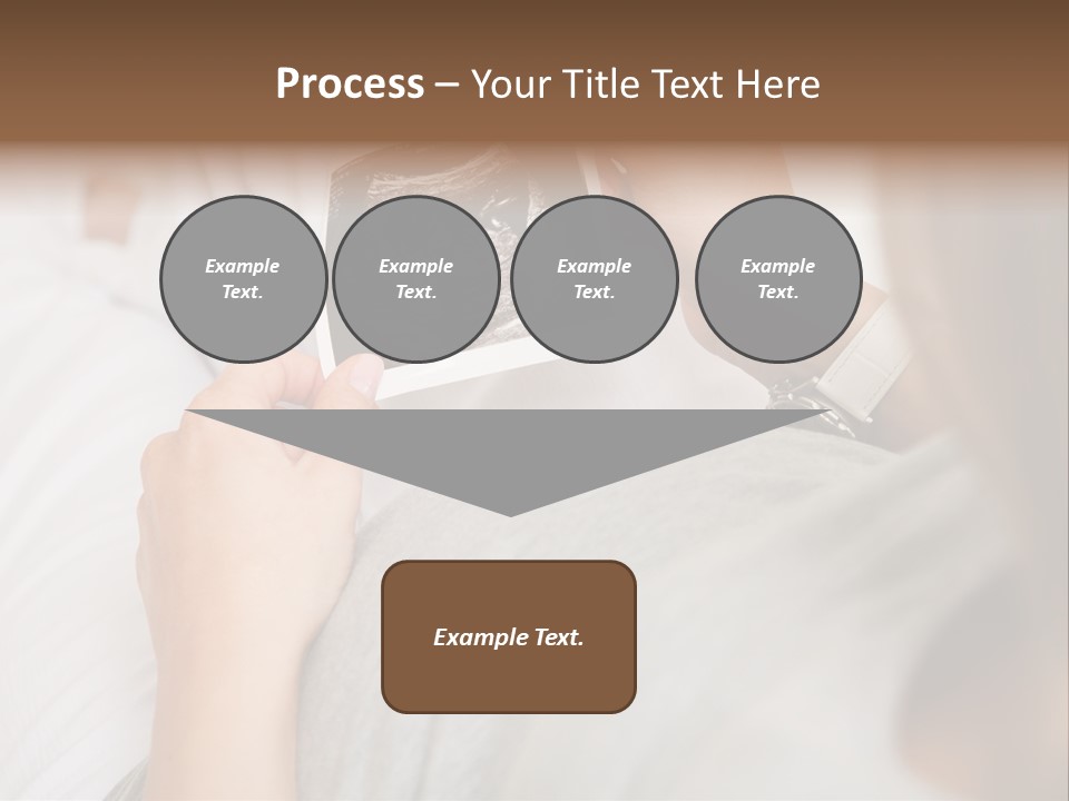 Caucasian Standing Senior PowerPoint Template