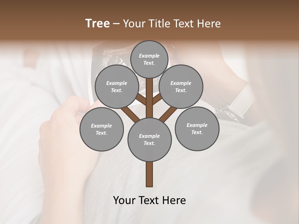 Caucasian Standing Senior PowerPoint Template