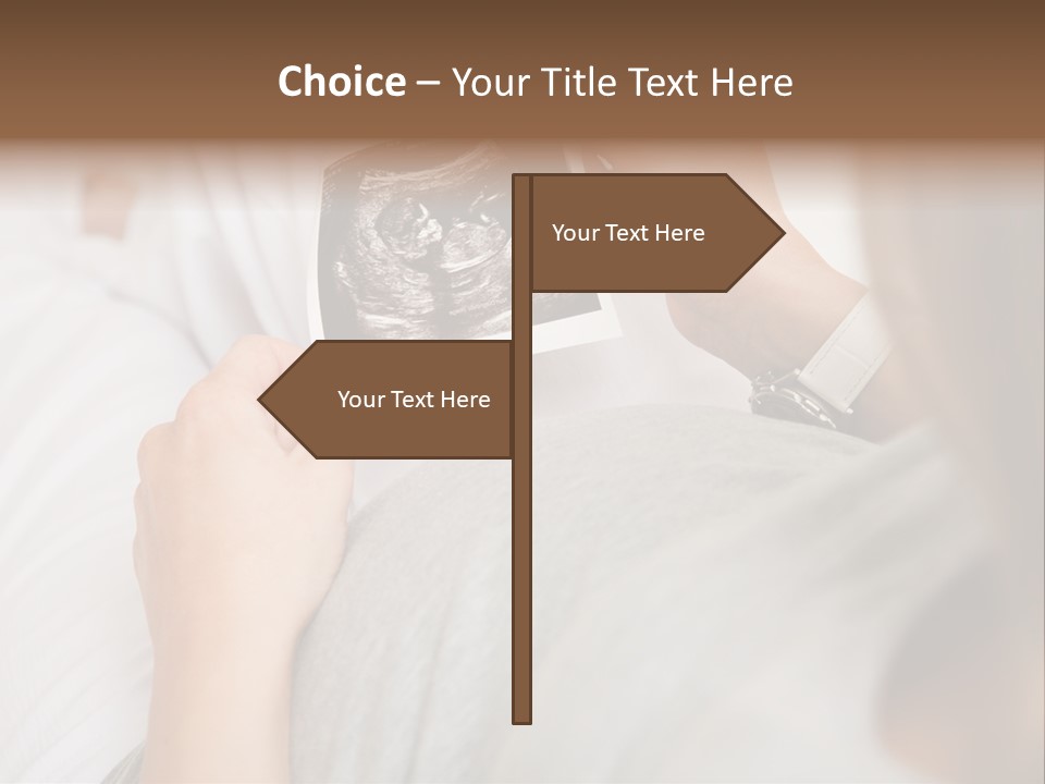 Caucasian Standing Senior PowerPoint Template