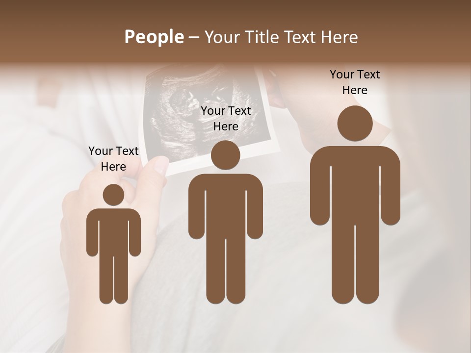 Caucasian Standing Senior PowerPoint Template